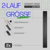 Gardinenschiene 240cm (2x120cm) / 2-läufig Vorhangschiene Produktbild-Vorschau 2