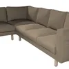 Dekoria Bezug für Norsborg 5-Sitzer Ecksofa, beige, Produktbild-Vorschau 3