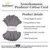 Bavlnená šnúra 9 mm 50 m, mnoho farieb, priadza na macramé, Náhľad obrázku produktu 4