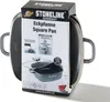 A square pan with a lid, presented in its retail packaging. Anteprima dell’immagine prodotto