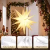 LED Dekolicht 75cm 3D Papierstern Beleuchtet LED Stern Produktbild-Vorschau 5