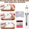 Maniküre-Pediküre-Set Kabelloses tragbares Produktbild-Vorschau 6