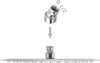 An illustration showing how to connect a shower head adapter. Náhled obrázku produktu