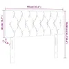 vidaXL LED Kopfteil Hellgrau 90x7x78/88 cm Samt -  Kopf- & Produktbild-Vorschau 7