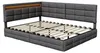 Polsterbett 140x200cm mit RGB LED und USB-C Ladestation, Produktbild-Vorschau 9