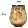 Vintage Kerzenglas Laterne als Outdoor Windlicht gold in 18 Produktbild-Vorschau 2