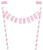 Cake Topper It's a Girl Rosa 25 x 22,5 cm Babyparty - Produktbild-Vorschau 2