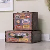 Vintage Holzkoffer mit Garage Design von HMF mit 44 cm Breite in verschiedenen Größen Produktbild-Vorschau