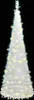 vidaXL Sapin de Noël Pop-Up Artificiel 150 LED Blanc 180 cm Voir les images du produit 9