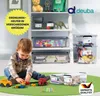 DEUBA® 10x Contenitore Trasparente 2L con Coperchio BPA Anteprima dell’immagine prodotto 2