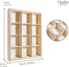 Creative Deco Setzkasten Holz Sammlervitrine 12 Fächer 35 x Produktbild-Vorschau 3