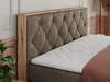 MKS MEBLE King Boxspringbett 200x200 mit Bettkasten Eiche, Produktbild-Vorschau 3