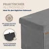 CASARIA® Sitzbank mit Stauraum Anthrazit Cord Faltbar Produktbild-Vorschau 7