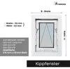 Framex Kellerfenster Weiß BxH 100 x 60 cm (1000 x 600 mm), Produktbild-Vorschau 6
