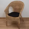 Stuhlkissen Schwarz mit Kordelzügen, 36 cm Breite, 1,5-10 Produktbild-Vorschau 5