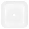 A top-down view of a white ceramic sink on a white background. Produktbild-Vorschau
