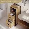 EUGAD Badezimmerschrank, multifunktional, Schwarz helle Produktbild-Vorschau 4