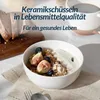 DOWAN Keramik Schalen Set 4 Stück 651 ml, Weiße Schalen für Produktbild-Vorschau 2