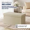 CASARIA® Sitzbank mit Stauraum Faltbar Gepolstert Deckel Produktbild-Vorschau 1
