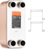 SucceBuy 50-Platten-Verlöteter Plattenwärmetauscher, 5"x Produktbild-Vorschau 1