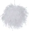 BELIANI Lampa wisząca biała sztuczne pióra kula 40 x 34 cm Podgląd zdjęcia produktu 1