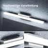 doporro LED Badezimmerleuchte Chrom 40cm - 9W Spiegellampe Produktbild-Vorschau 2