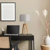 Tischleuchte Dreibein Nachttischlampe Stehlampe E27 Stoff Produktbild-Vorschau 2