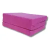 A pink folding mattress on a white background. Podgląd zdjęcia produktu