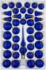 39 tlg. Glas-Weihnachtskugeln Set in "Ice Royal Blau Gold" Produktbild-Vorschau 1