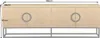 riess-ambiente Design Lowboard GRANDEZZA 180cm Eiche Metall Produktbild-Vorschau 2