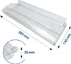 Klappe 385x140x38 mm Bosch 00708732 Gefriergutfach oben für Produktbild-Vorschau 5