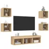 parete attrezzata a 7 pezzi con illuminazione a LED Anteprima dell’immagine prodotto 4
