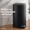 CASABEL Mülleimer Küche 50L, 100% Edelstahl, Resistent Produktbild-Vorschau 2