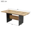 A rectangular dining table with dimensions shown, presented on a white background. Anteprima dell’immagine prodotto