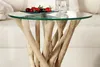 Tavolino di design DRIFTWOOD 40 cm in teak con piano in Anteprima dell’immagine prodotto 10