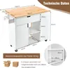 A diagram of a kitchen cart with dimensions and technical data. Podgląd zdjęcia produktu