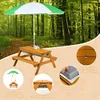 GOPLUS Kindersitzgruppe mit Sonnenschirm, 3 in 1 Kinder Produktbild-Vorschau 4