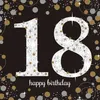 16 tovaglioli 18 Sparkling Celebrations argento e oro - 18° Anteprima dell’immagine prodotto 1