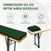 TexDeko Bierbankauflage 220x25x4cm mit Reißverschluss Produktbild-Vorschau 5