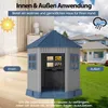 GOPLUS Hundehütte Outdoor, Hundehütte wetterfest mit Produktbild-Vorschau 2