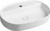 Lavabo da appoggio INFINITY OVAL, 60x40cm, bianco Anteprima dell’immagine prodotto 1