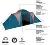 Tente familiale NILS Camp NC6031 Bleu clair/gris clair Voir les images du produit 6