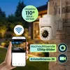 2er-Set Outdoor Überwachungskamera 2K WLAN IP65 Wetterfest: Produktbild-Vorschau 2