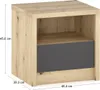 nabbi Noční stolek (2 ks) Daicos N - dub artisan / šedá Náhled obrázku produktu 2
