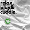 A white fabric background with text and a certification logo. Produktbild-Vorschau
