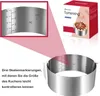 Verstellbarer Tortenring aus verdicktem 304-Edelstahl mit Produktbild-Vorschau 6
