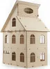 3D Holzmodell - Puppenhaus 54 cm Produktbild-Vorschau 2