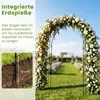 COSTWAY Rozenboog van metaal, tuinboog voor klimplanten en Productafbeelding-voorbeeld 4