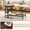 COSTWAY Set da 2 tavolini: tavolino da salotto con Anteprima dell’immagine prodotto 6