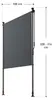 Vertikálna markíza Juskys Barbados 100 x 310 cm – ochrana Náhľad obrázku produktu 13